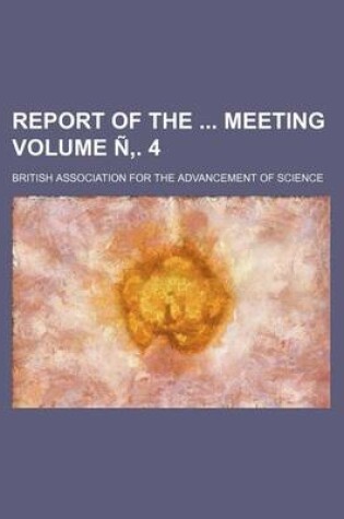Cover of Report of the Meeting Volume N . 4