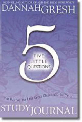 Book cover for Five Little Questions That Reveal the Life God Designed for You Guided Meditation Journal