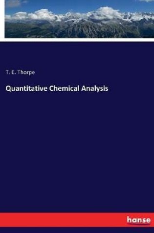 Cover of Quantitative Chemical Analysis