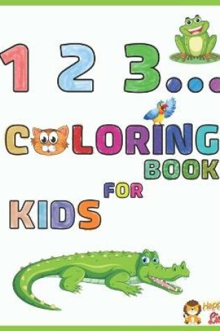 Cover of 123 coloring book for kids