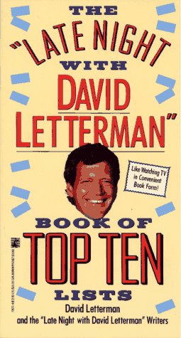 Book cover for Late Night with David Letterman Book of Top Ten Lists