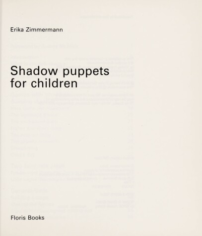 Book cover for Shadow Puppets for Children