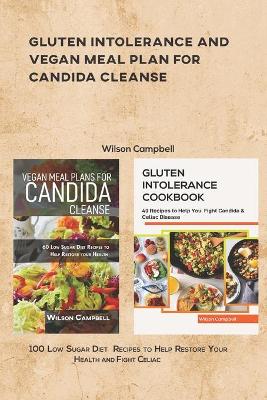 Book cover for Gluten Intolerance and Vegan Meal Plan for Candida Cleanse