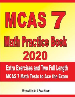 Book cover for MCAS 7 Math Practice Book 2020