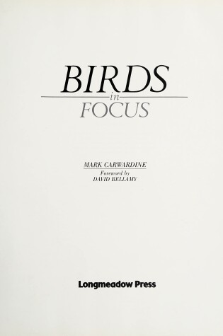 Cover of Birds in Focus