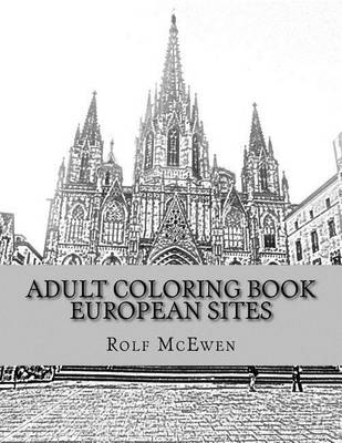 Book cover for Adult Coloring Book: European Sites