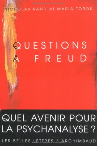 Cover of Questions a Freud