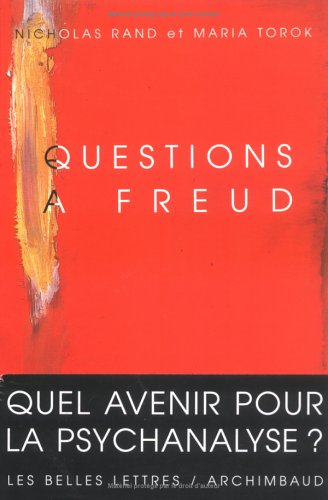 Book cover for Questions a Freud