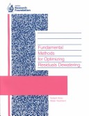 Book cover for Fundamental Methods for Optimizing Residuals Dewatering