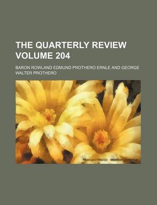 Book cover for The Quarterly Review Volume 204