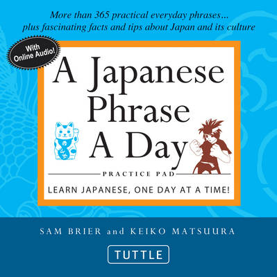 Book cover for Japanese Phrase a Day Practice Pad