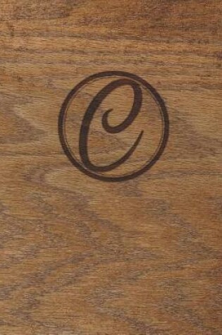 Cover of Wood Burned Monogram Creative Journal - C
