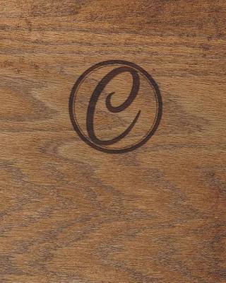 Book cover for Wood Burned Monogram Creative Journal - C