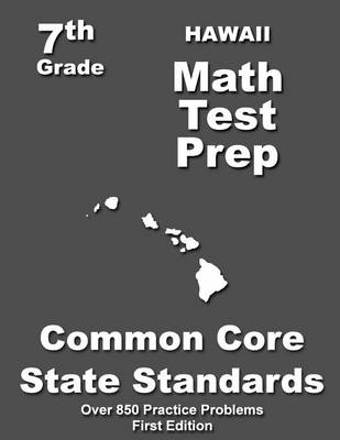 Book cover for Hawaii 7th Grade Math Test Prep