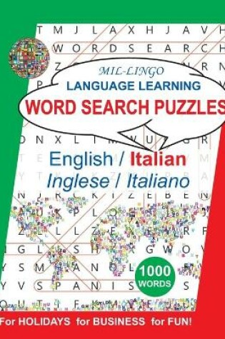 Cover of Italian Word Search Puzzles, for Holidays, for Business, for Fun