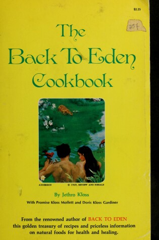 Cover of Back to Eden Cook Book