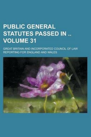Cover of Public General Statutes Passed in Volume 31