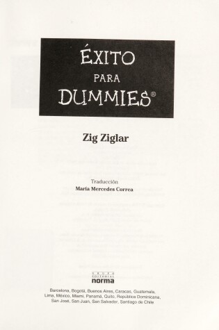 Cover of Exito Para Dummies