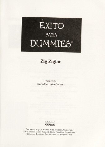 Book cover for Exito Para Dummies