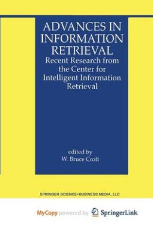 Cover of Advances in Information Retrieval