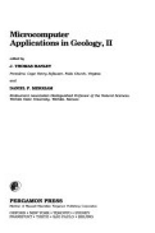 Cover of Microcomputer Applications in Geology 2