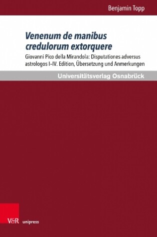 Cover of Venenum de manibus credulorum extorquere