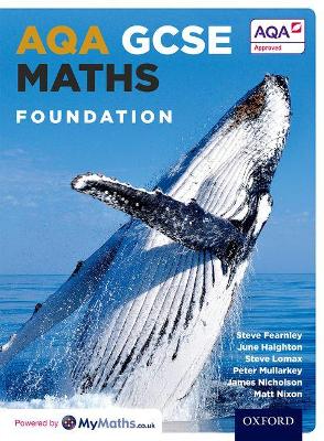 Book cover for AQA GCSE Maths Foundation Student Book