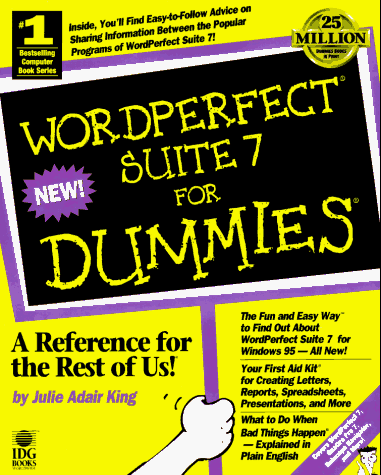Book cover for WordPerfect 7 Suite for Windows '95 For Dummies