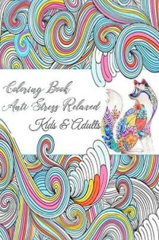 Cover of coloring books anti stress relaxed