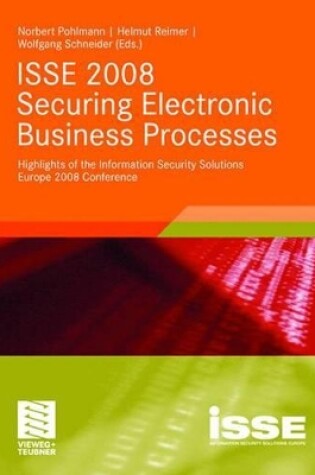 Cover of ISSE 2008 Securing Electronic Business Processes