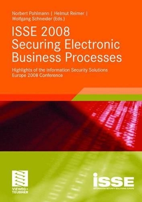 Book cover for ISSE 2008 Securing Electronic Business Processes