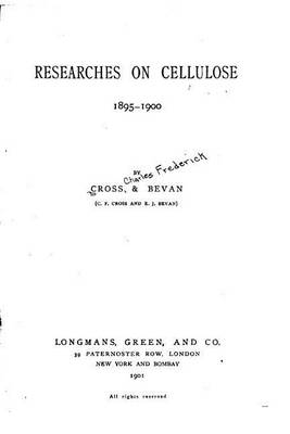 Book cover for Researches on Cellulos