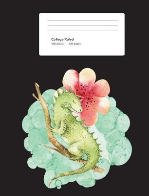 Book cover for Iguana Composition Book College Ruled