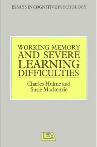 Cover of Working Memory and Severe Learning Difficulties