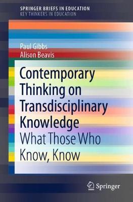 Book cover for Contemporary Thinking on Transdisciplinary Knowledge