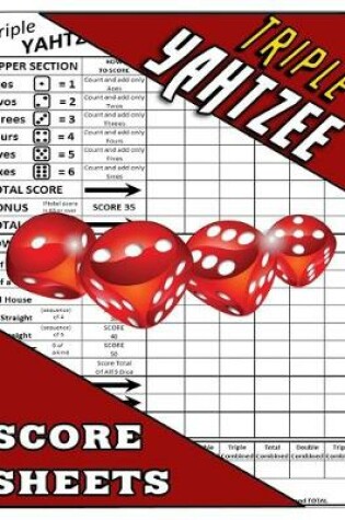 Cover of Triple Yahtzee Score Sheets