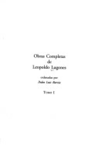 Cover of Obras Completas de Leopoldo Lugones