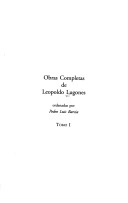 Book cover for Obras Completas de Leopoldo Lugones