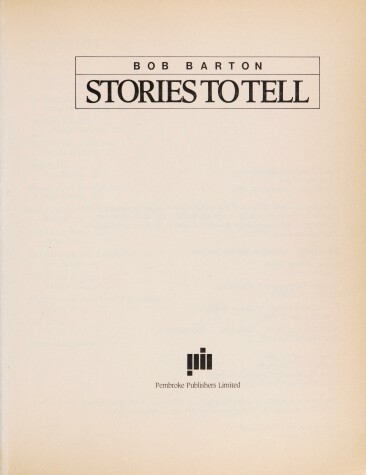 Book cover for Stories to Tell