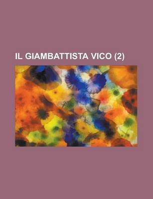 Book cover for Il Giambattista Vico (2)