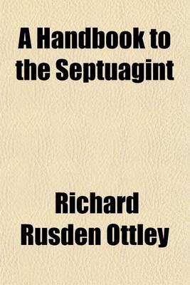 Book cover for A Handbook to the Septuagint