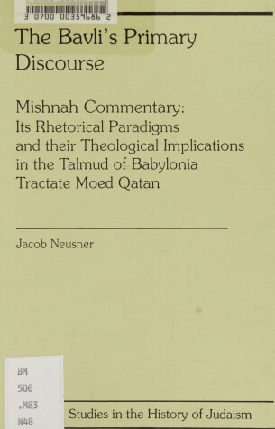 Cover of The Bavli's Primary Discourse