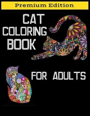 Book cover for Cat Coloring Book for Adults