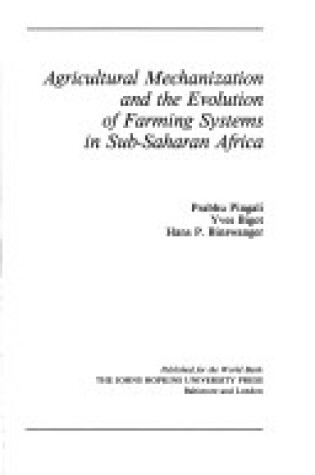 Cover of Agricultural Mechanization and the Evolution of Farming