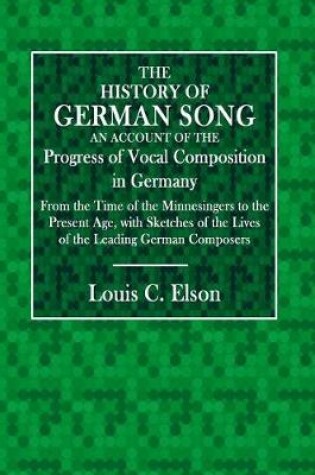 Cover of The History of German Song