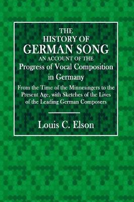 Book cover for The History of German Song