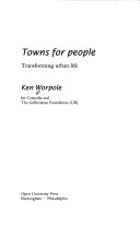 Book cover for Towns for People