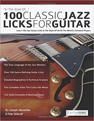 Cover of 100 Classic Jazz Licks for Guitar