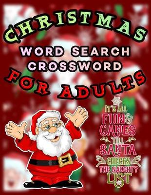 Book cover for Christmas Word Search Crossword for Adults