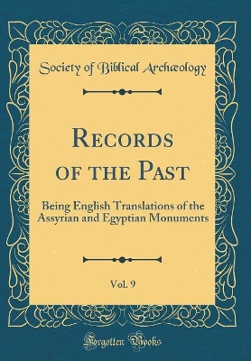 Book cover for Records of the Past, Vol. 9